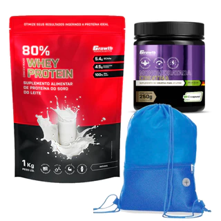 Whey Protein 1kg + Creatina 250G Creapure + Mochila Academia