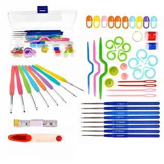 Kit De Acessórios E Agulhas Para Crochê Kit Crochê Lanmax em Oferta na Shopee