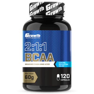 BCAA 2:1:1 (120 Cápsulas) - Growth Supplements