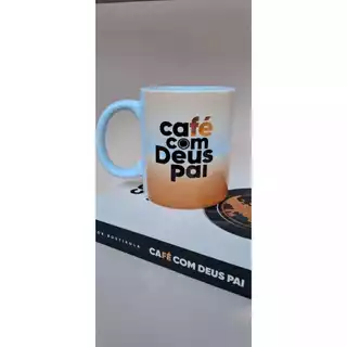 Caneca personalizada Café com Deus Pai