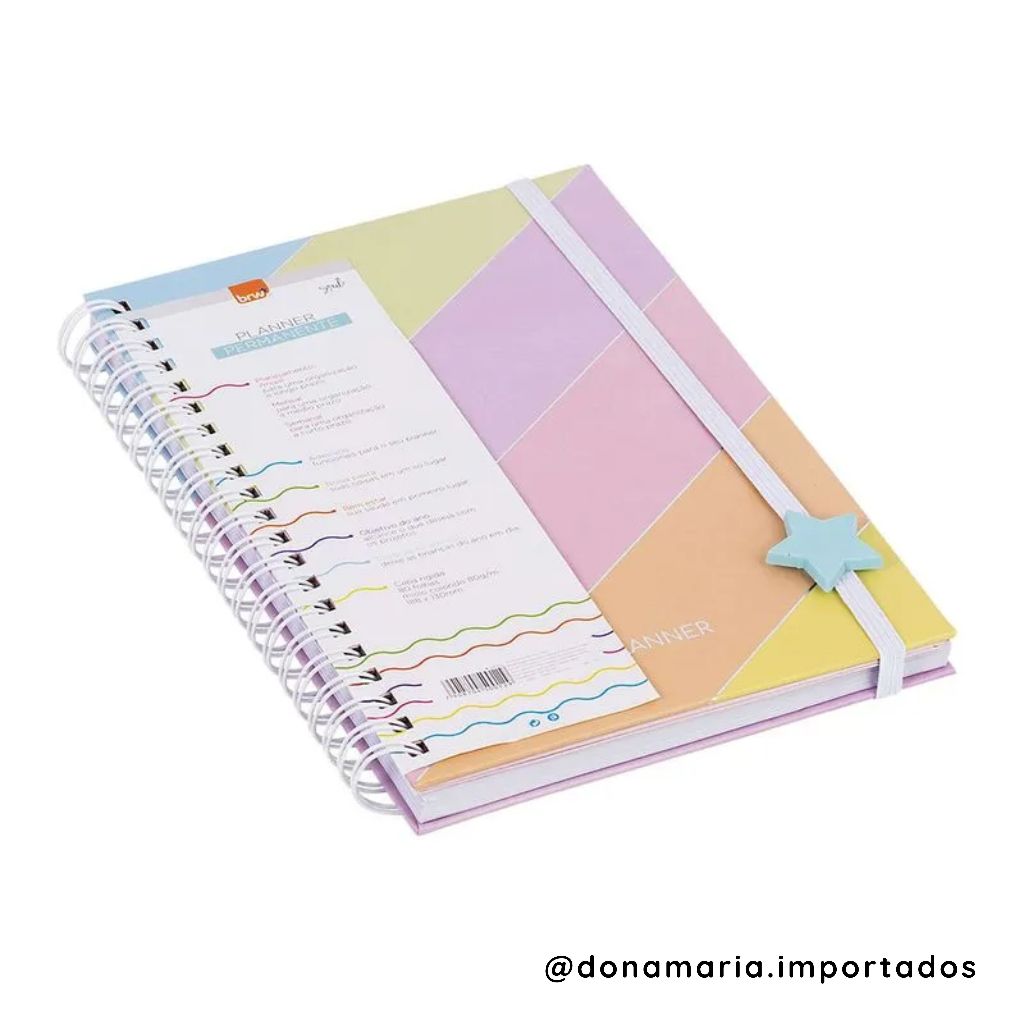 Planner anual SEM DATA - capa dura - BRW | Shopee Brasil