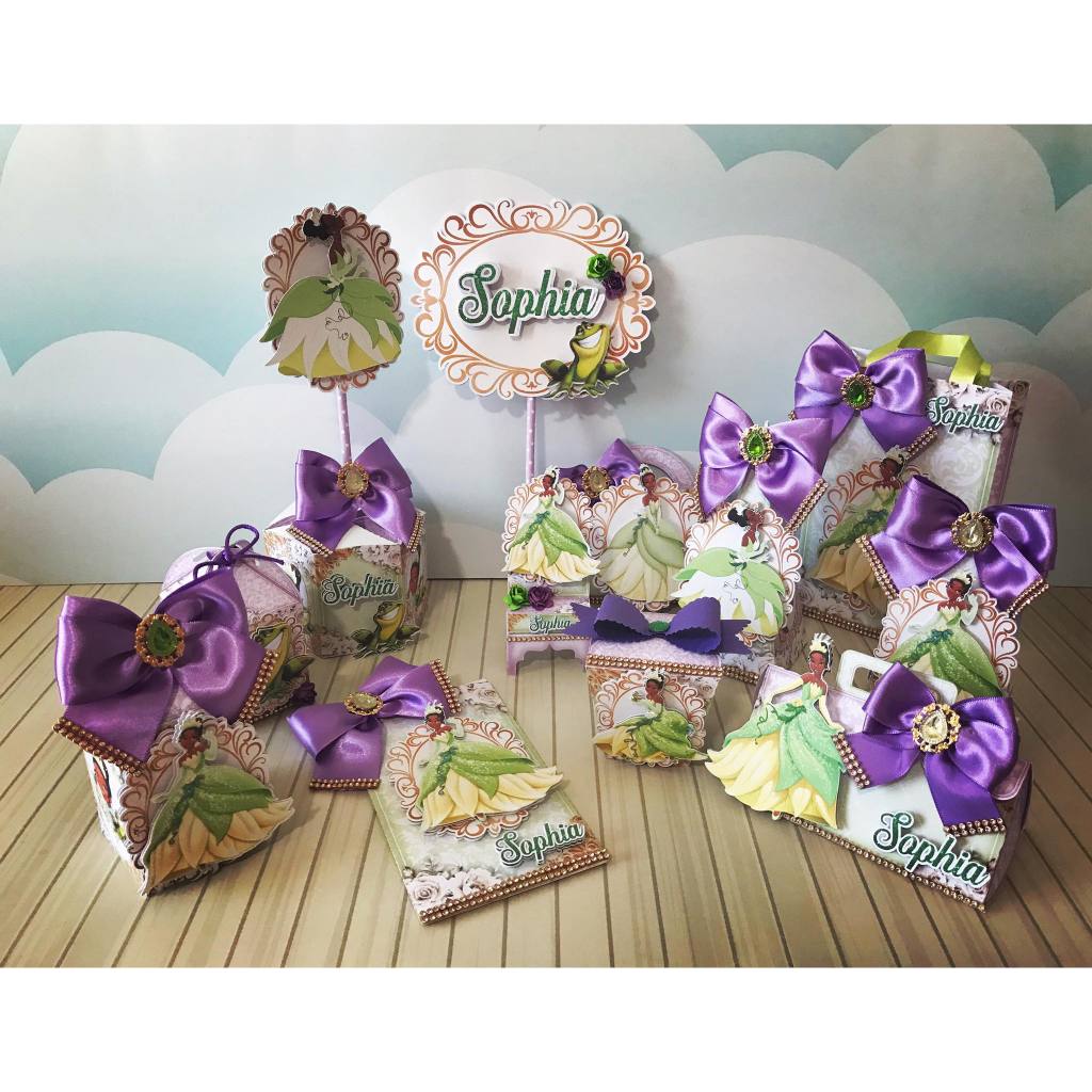 Kit Lembrancinhas Personalizadas PRINCESA E O SAPO | DESMONTADAS OU ...