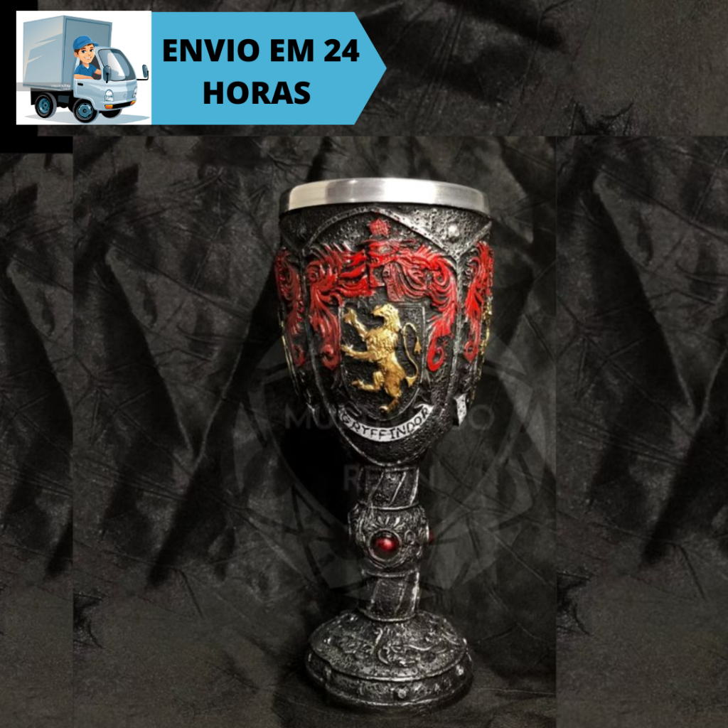 Cálice/Taça Harry Potter Grifinória/Gryffindor 3d Resina
