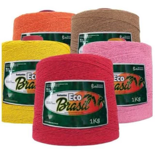 Barbante Eco Brasil Fio 6 Soberano - Barbante 1 KG /Croche/Artesanato/Tapete - Cores Real do produto em Oferta na Shopee