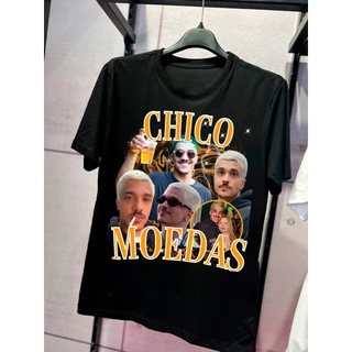 Camiseta Streetwear Camisa Chico Moedas Unissex Masculino