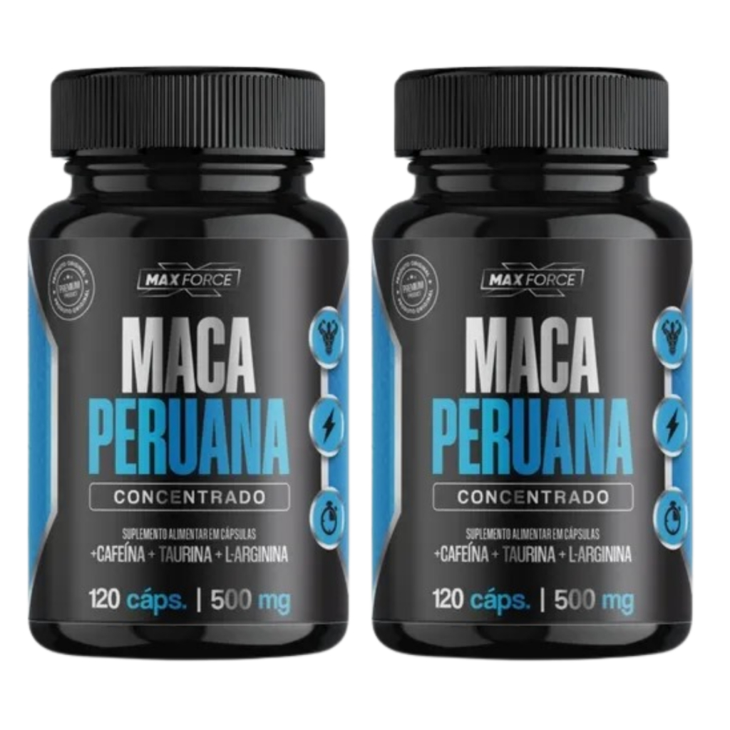 Maca Peruana Original Max Force 120 Cáps 2000Mg | Shopee Brasil