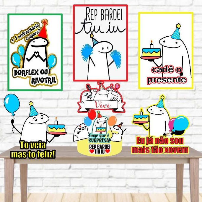 KIT FLORK MEME COLORIDO | Shopee Brasil