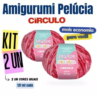 Kit 2 unidades Linha Amigurumi PELUCIA 131mt Círculo - Pelúcia de Verdade