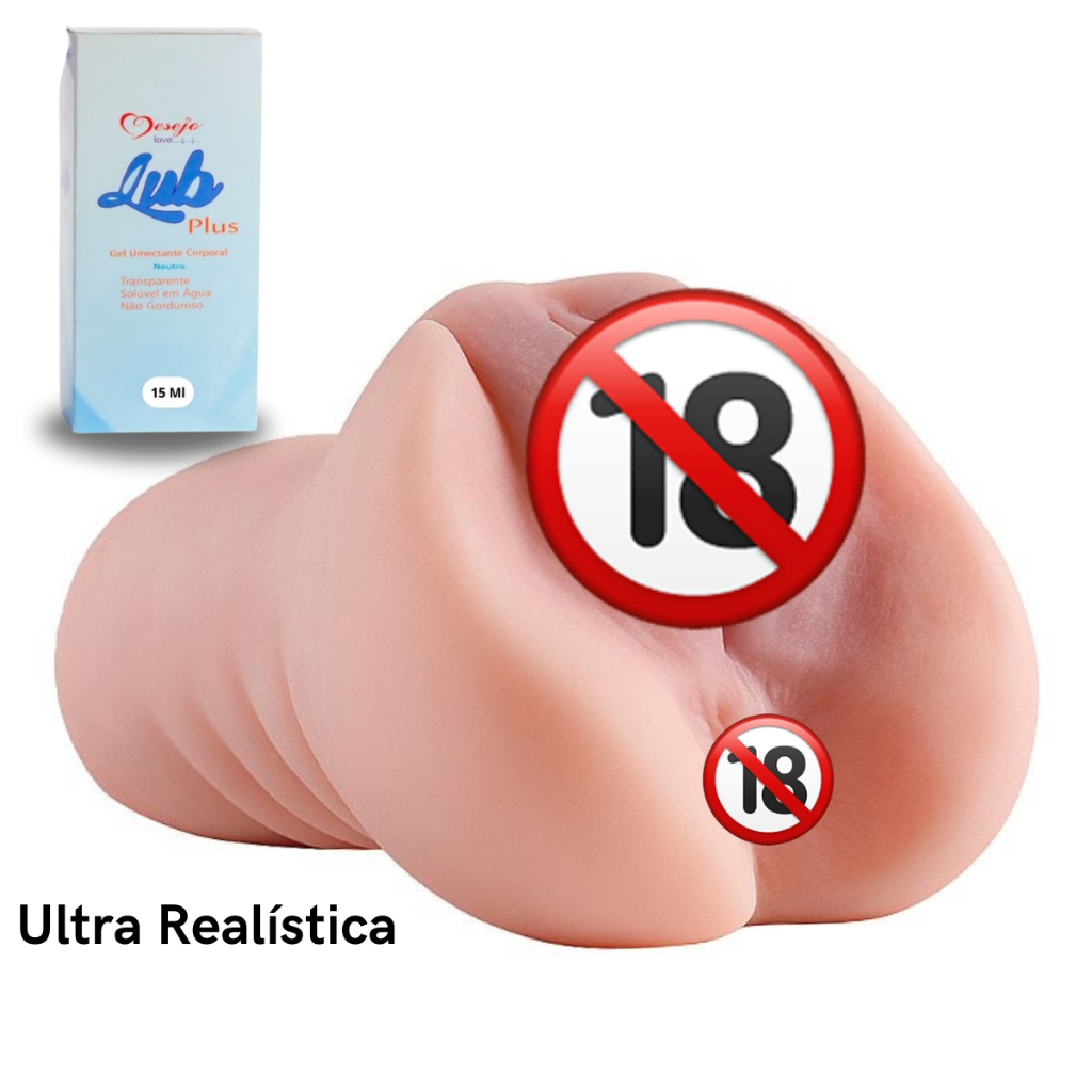 Masturbador Masculino Cuzinho Vagina Realista Apertada Xota Rosa
