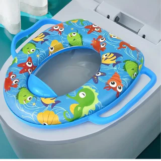 Assento redutor vaso sanitário infantil almofadado macio desfralde divertido com e sem alça em Oferta na Shopee