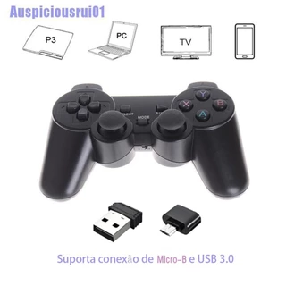 Joystick Sem Fio De 2.4ghz Dual Controle Game Controller Gamepad Para Ps3 Pc Tv Box