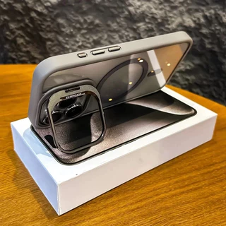 Magnética Capa De Celular Para iPhone 13 14 15 15Pro 15Promax Suporte De Câmera metálico Dobrável