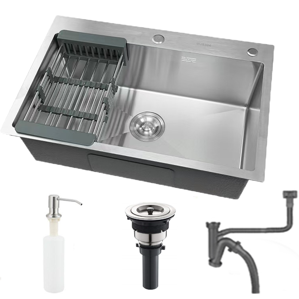 Cuba Pia Inox Prata Quadrada Cozinha Gourmet 45*55cm