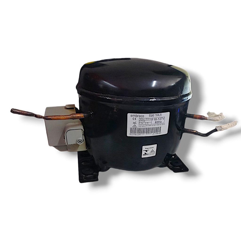 Motor Compressor 1/5 Embraco EGAS 70HLR - R134 | 127v | Shopee Brasil