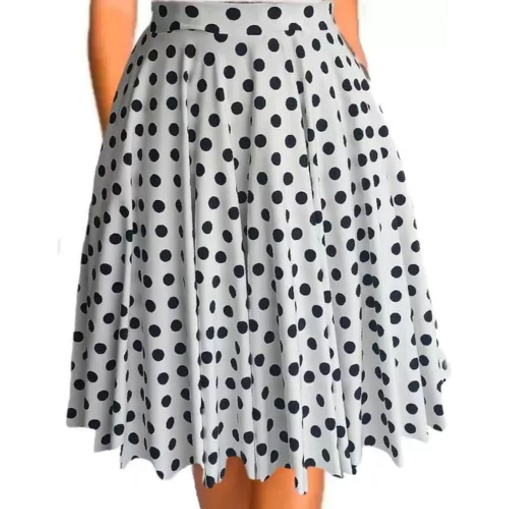 SAIA BOLINHA ANOS 60 GODÊ RODADA MODA FEMININA