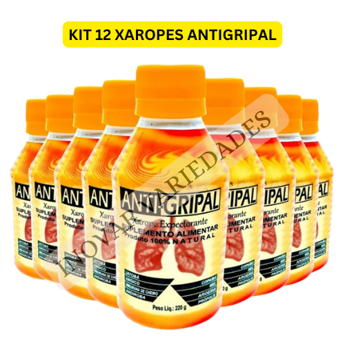 Xarope antigripal Caixa com 12 unidades de Antigripal Xarope para Gripe ...