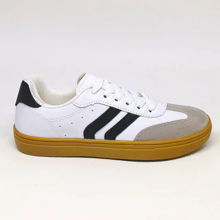 Tenis Feminino Samba Tênis Casual Branco Preto Confortável Leve Moda