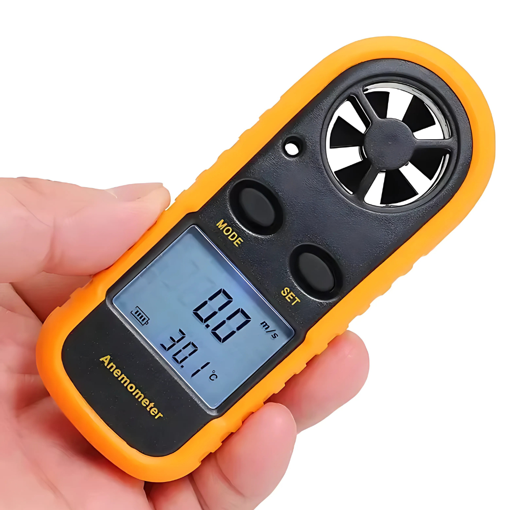 Anemômetro Digital Medidor De Velocidade Do Vento Portátil 0-30m/s ...