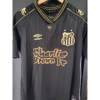 Nova Camisa Santos Charlie Brown Jr 2024/25 - Preta comemoração charlie Brown jr Time Santos