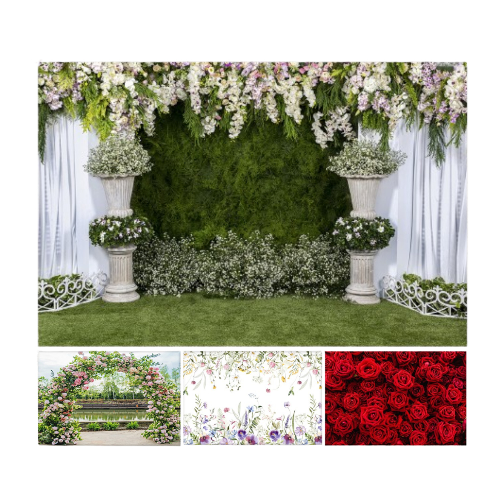 Painel Retangular Horizontal Tecido Sublimado D Floral Shopee Brasil