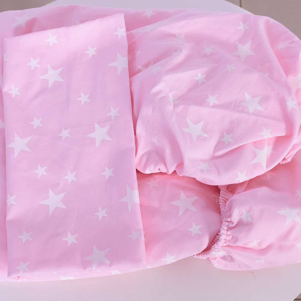 Jogo de Lençol Estampado Algodão Para Berço - 02 Peças