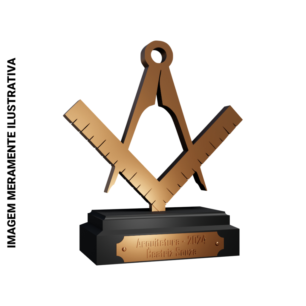 Estatueta Arquitetura Personalizada Impressão 3D
