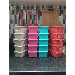 Kit Conjunto jogo de potes 10 POTES organizadores plastico vasilhas marmita mantimento tapoer