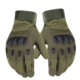 Luva Tatica Dedo Inteiro Verde Moto Paintball Motociclismo Proteçao