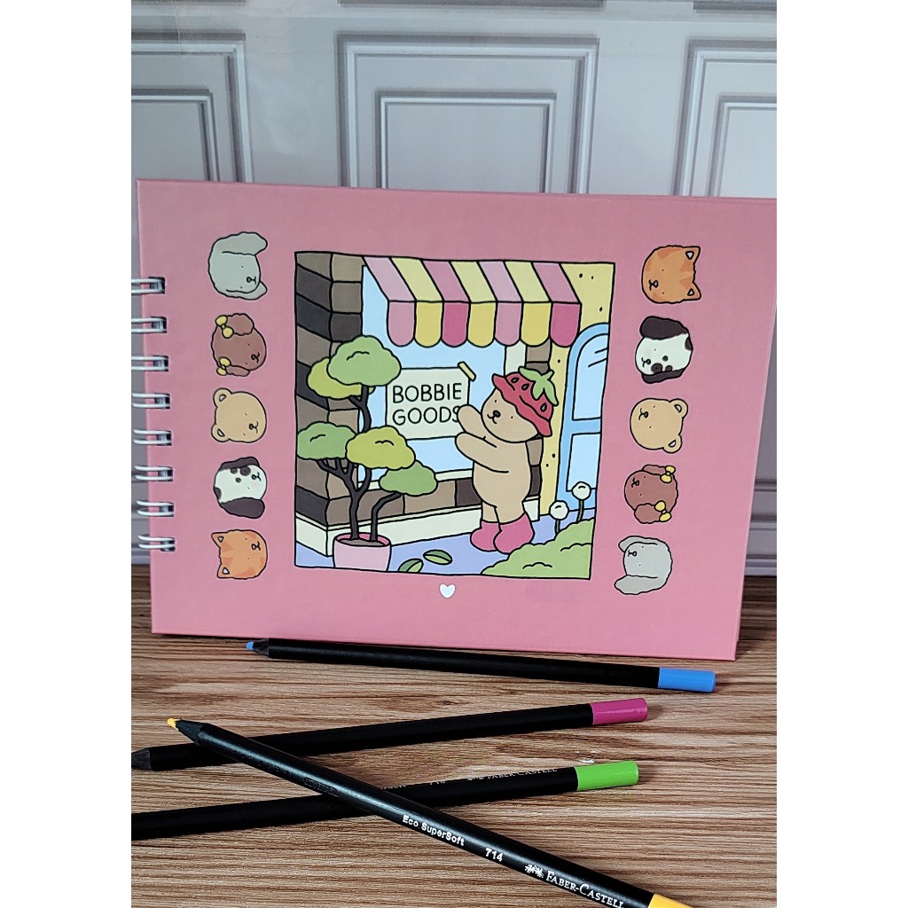 Livro de Colorir Bobbie Goods 100 Folhas ou 50 Folhas Caderno de ...