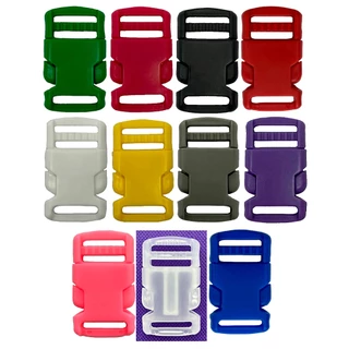 20un Fecho 20mm Fivela Presilha Costura Plástico Bolsas Mochilas