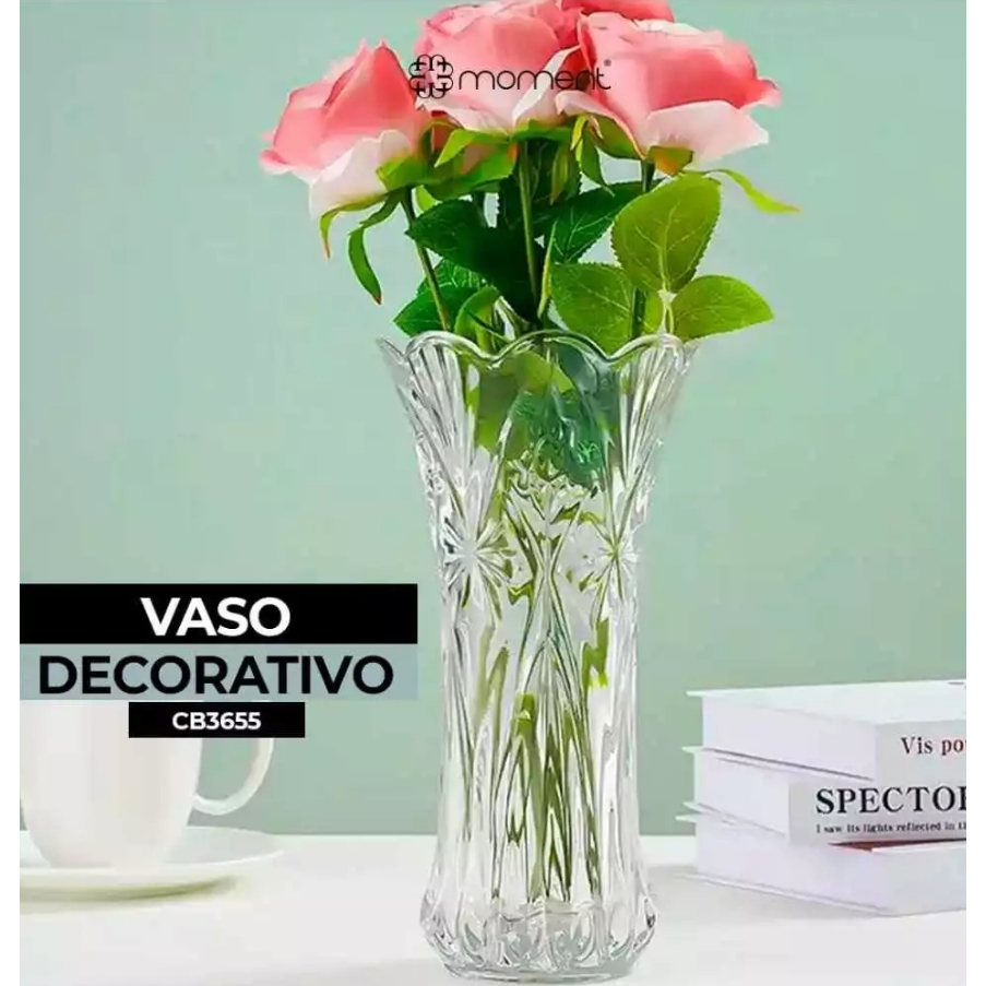 Vaso de Flores para Mesa Arranjo de flor Vaso de vidro Decorativo ...