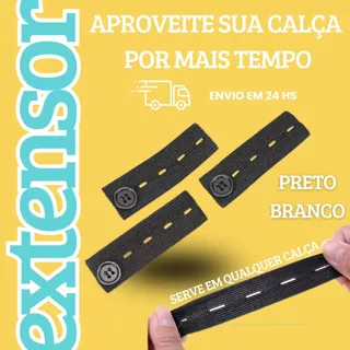 EXTENSOR DE CALÇAS - Grávidas - Gestante - Elástico em Oferta na Shopee
