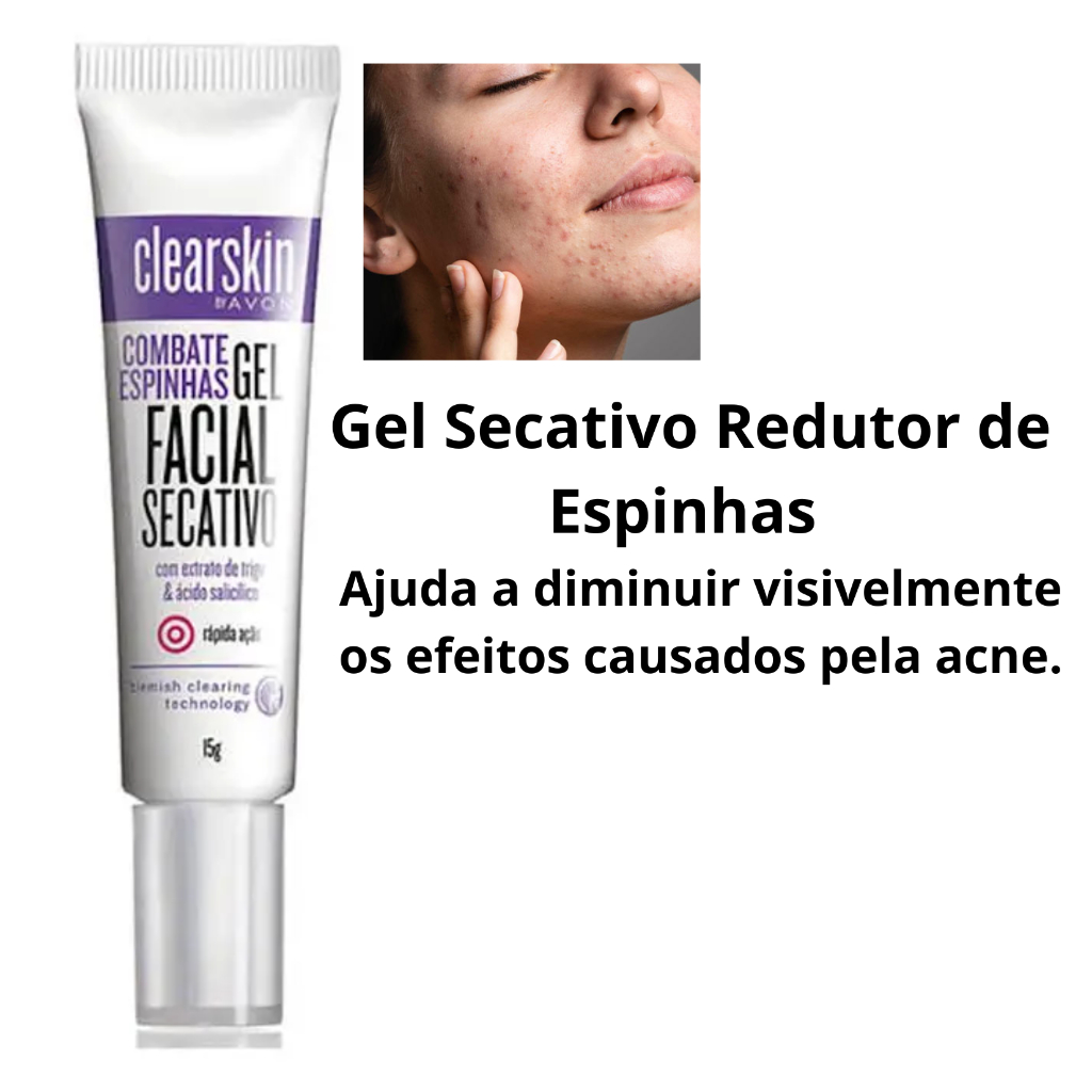 Gel Facial Secativo de Espinhas Clearskin Contém: 15g | Shopee Brasil