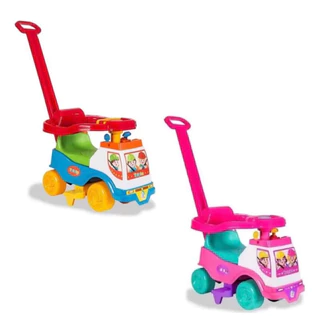 Motoca Vilotrol Triciclo Infantil Totoka Caminhão Cardoso Toys Menino Menina Bebe Empurrador Pedal Proteção Lateral em Oferta na Shopee