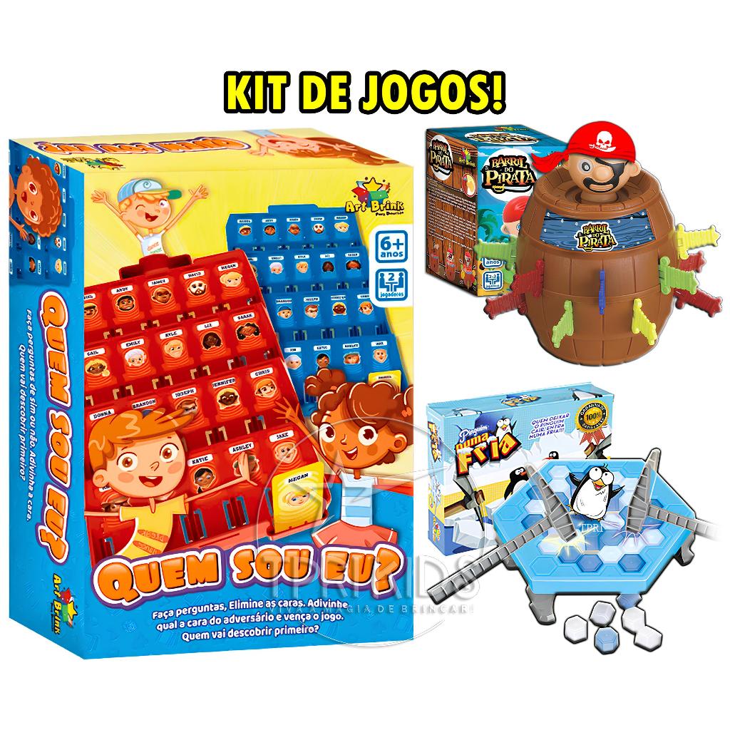 KIT BRINQUEDOS INFANTIS QUEM SOU EU JOGOS INTERATIVO MESA TABULEIRO ...
