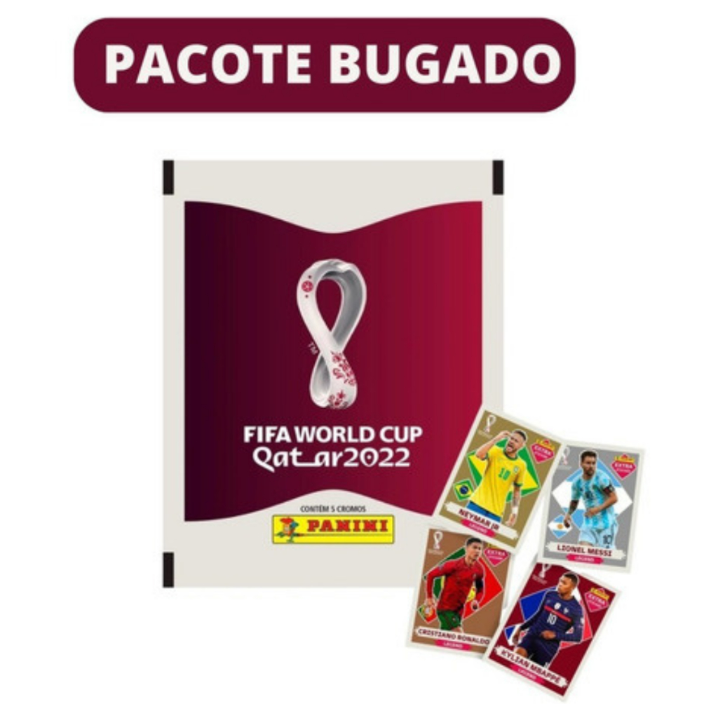 Pacotinho De Figurinhas Bugado Da Copa 2022 Legend Extra | Shopee Brasil