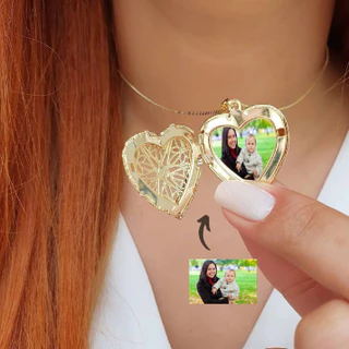 Somente Fotos para Relicário semijóia em Oferta na Shopee