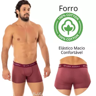 Kit 10 Cuecas Box Boxer Masculina Original Adulto Risca De Giz Forro 100% Algodão PREMIUM