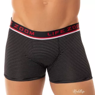 BLACKPROMO Kit 5 Cuecas Box PREMIUM Boxer Original Adulto Risca De Giz Forro 100% Algodão