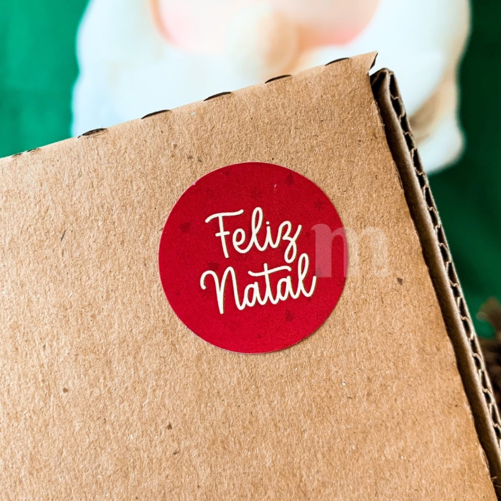 Adesivo de Natal Mimo de Natal para Cliente - Feliz Natal