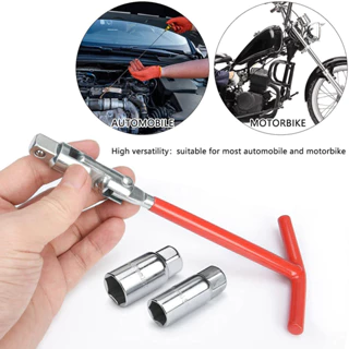 kit Jogo Chave De Vela cromada Articulavel Com Soquete E Encaixe 16 E 21MM Automotiva Veicular em Oferta na Shopee