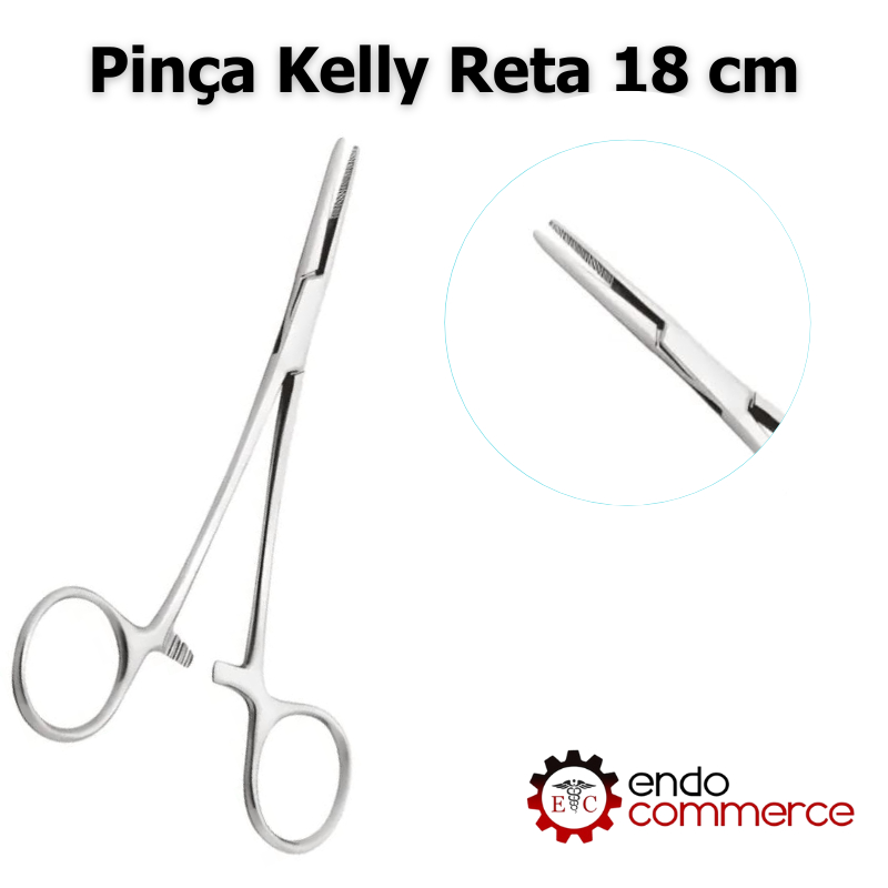 Pinça Kelly Reta 18cm | Shopee Brasil