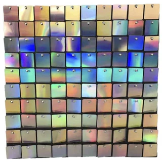Painel magico decorativo quadrado shimmer wall 30x30cm furta prata azul rosa KIT 24 PÇS