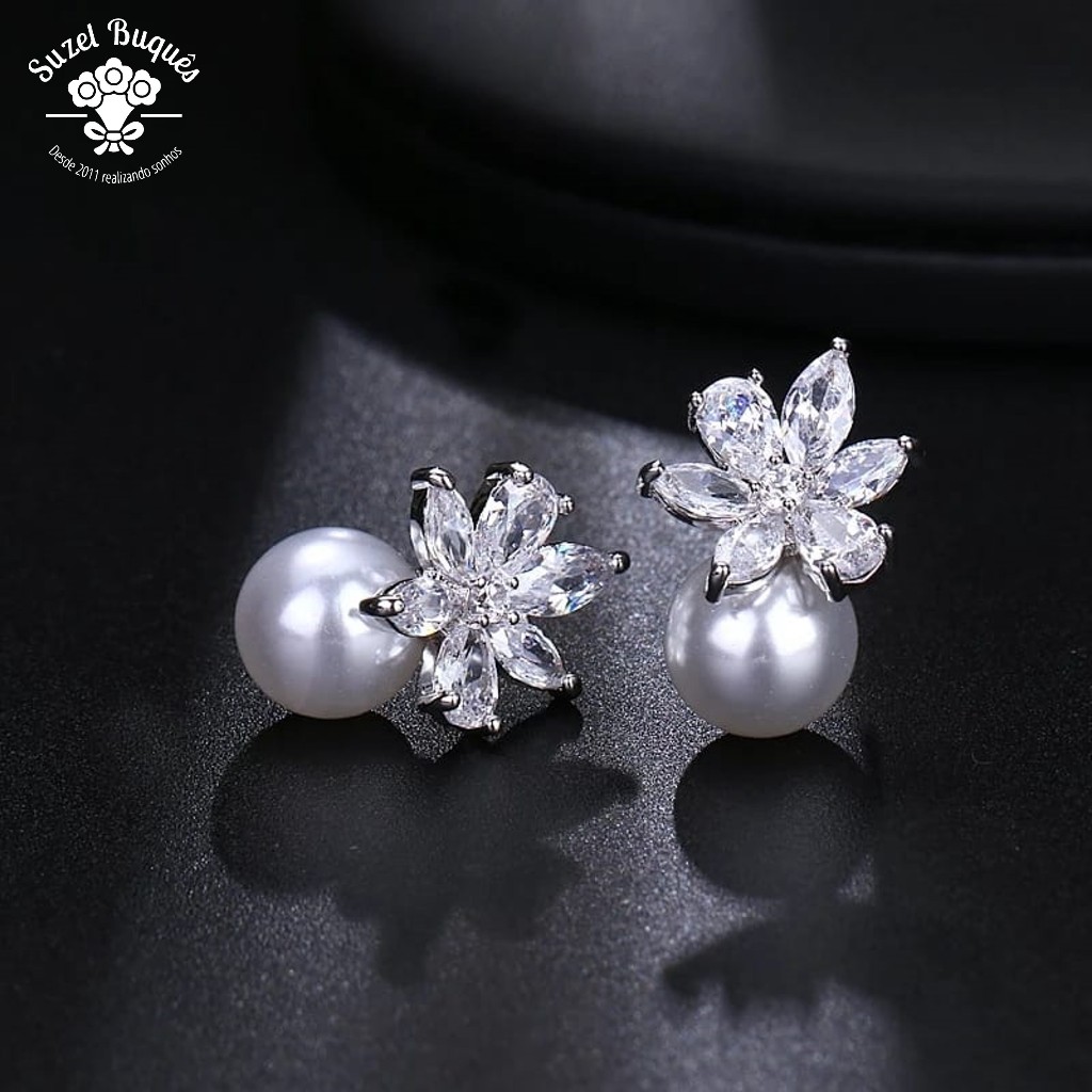 Brinco de Noiva Strass Casamentos Festas Debutantes