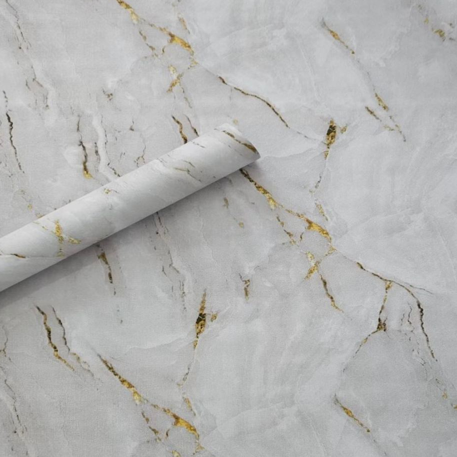 Papel de Parede 3D Modelo Marmore D 10 METROS x 45CM Adesivo Autocolante para Sala, Quarto