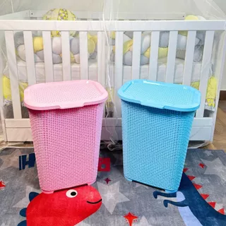 Cesto de Roupa Baby Infantil 30l AZUL E ROSA