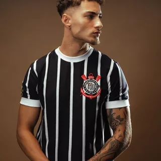 Camisa Retrô Corinthians Democracia 1982 Masculina