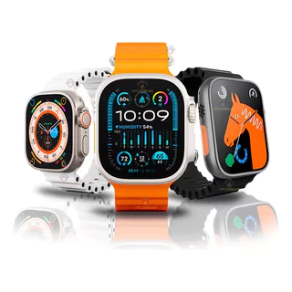 RELÓGIO SMARTWATCH S9 ULTRA PRO MAX A PROVA D'ÁGUA COM DUAS PULSEIRAS SÉRIE 9 TELA 49MM