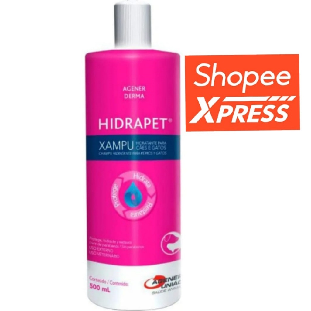 HDP Melhor Shampoo Hidratante Para Gato Cachorro Hidrapet 500ml Agener ...