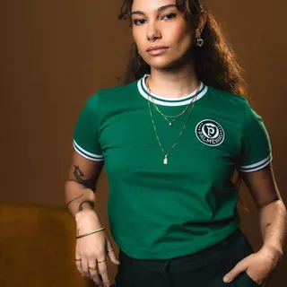 Camisa Palmeiras Retrô 1973 Verde Feminina Oficial